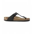 Birkenstock für Damen. 43691 Sandalen Normal Gizeh (Reguläre Passform) schwarz (37), Wohnung, Keine, Lässig