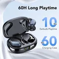 CASCHO Bluetooth Kopfhörer Sport, Kopfhörer Kabellos Bluetooth 5.3, 60 Std Kabellose Kopfhörer mit Tiefer Bass, In Ear Kopfhörer mit 4 ENC Klarer Mic