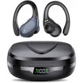 Bluetooth 5.3 Sport Kopfhörer, 60 Std Akkulaufzeit, Tiefer Bass,