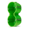 Hohlraumdose - Hohlwanddose 2x Ø 68 mm 50 mm tief Schrauben grün