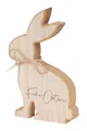 levandeo Osterhase Frohe Ostern Deko Hase H20cm MDF Holz Natur Figur Tischdeko Frühling Aufsteller