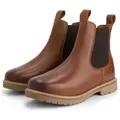 TRAVELIN' Leder-Chelsea-Boots "Ringsaker" in Hellbraun - 37