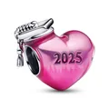 PANDORA Schmuck Pinkfarbener 2025 Abschluss Herz-Charm 793788C01