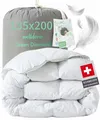 Welldora Green Diamond Daunendecke 135x200 Ganzjahresdecke Allergiker NEU 1200g