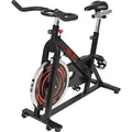 GORILLA SPORTS® Heimtrainer Fahrrad - mit Ergometer, 13kg Schwungrad, Stufenloser Widerstand, Sitz/Griff verstellbar - Fitnessfahrrad, Fitnessbike, Hometrainer, Indoor Cycling Bike, Speedbike