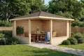 Alpholz Pavillon 5-Eck Maik 40, in Naturbelassen