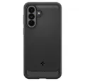 Spigen Handyhülle Rugged Armor Schutz für Samsung Galaxy A37 5G - schwarz 6,7, Flexible TPU-Hülle mit strukturierter Carbon-Optik