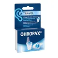 OHROPAX Travel - Ohrstöpsel Flugzeug – patentierter Spezialfilter – Ohrstöpsel Druckausgleich – Schalldämmwert SNR 16 dB – 1 Paar Stöpsel mit eingesetztem Filter + 1 kleineres Paar
