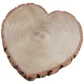 Baumscheibe Herzform Rustikales Holzherz 30 cm Tischdeko Hochzeit Geburtstag