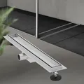 Duschrinne Bodenablauf Abflussrinne Duschablauf befliesbar 2in1 Edelstahl 60 cm