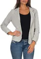 Malito – Damen Blazer im Used-Look mit Ellenbogen-Patches – Jackett mit 2 Knöpfen & Taschen – Jersey Sakko unifarben – sportliche Kurzjacke 1651 (Hellgrau | Größe XL)