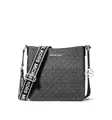 Michael Kors Crossbody Geldbörse für Damen, Jet Set, Reise, klein, Signatur-Logo, Kuriertasche (schwarz)