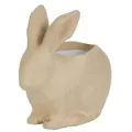 Décopatch Pappmaché, braun, Übertopf Kaninchen 18,5cm - Kartonbraun HD054C