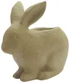 Décopatch HD054C - Übertopf aus Pappmaché, Kaninchen, 19x10x18,5cm Wasserfest, 1 Stück