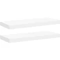 vidaXL Schwebende Wandregale 2 Stk Weiß 60x23,5x3,8cm MDF 323812