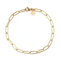 GD GOOD.designs Gliederarmband Gold für Damen mit 18K Vergoldung - Wasserfest - Feingliedrige Armkette aus Edelstahl I Größenverstellbare Gliederkette