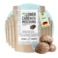 Organic Workout LOWER-CARB-BACKMISCHUNG 10er Pack – Bio, vegan, glutenfrei, Eiweiss-Brot-Alternative, 10x350g, ballaststoffreich, ohne Milch, ohne Getreide