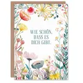 Lustige Geburtstagskarte Wie Schön Dass Es Dich Gibt Bunte Wildblumen