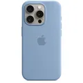 Silikon-Case MagSafe für das Apple iPhone 15 Pro - Winter Blue