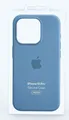 Apple iPhone 15 Pro Silikon Hülle Case MagSafe MT1L3ZM/A Winter Blue Winterblau