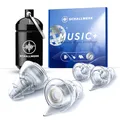SCHALLWERK ® Music+ | Unauffällige Gehörschutz Ohrstöpsel – dämpfen Lärm & erhalten Tonqualität – Ohrenstöpsel transparent - Earplugs geeignet für Musik, Festival, Arbeit & Lernen