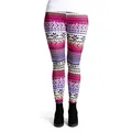 cosey - Bunte Bedruckte Motiv-Leggings (Einheitsgröße) - Design Aztec Multicolor