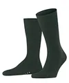 FALKE Herren Socken Airport M So Wolle Baumwolle einfarbig 1 Paar, Grün Hunter Green 7441, 43-44