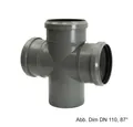 Ostendorf Kunststoffe Wasserrohr HT-Doppelabzweig DN 110-110-110-87°