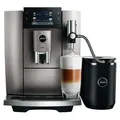 JURA Espresso/Kaffeevollautomat Midnigh E8 MidnightSilver ED - Kaffee-Vollautomat - Silber