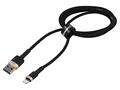 CALKLF-BV1 Kabel High Speed,USB 2.0 1m schwarz Textil 2,4A BASEUS