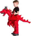 Orlob Kostüm Drache rot ride on Kinderkostüm