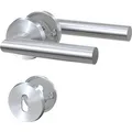 Basi - Rosetten-Garnitur - ZB 3200 - Edelstahl - L-Form - Lochung Buntbart - 7308-2108