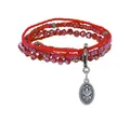 KONPLOTT Armband Petit Glamour d´Afrique rot antik Silber Bracelet