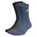 adidas Unisex Kinder Cushioned Crew Socks 3 Pairs, Legend Ink/Preloved Ink/Dark Grey Heather, 2-3 Years