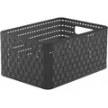 Rotho 111-6908853 COUNTRY Aufbewahrungskorb A5+ 11 Liter, 32,8 x 23,8 x 16 cm, anthrazit