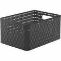 Aufbewahrungskorb "Country" 11L anthrazit 32,8x23,8x16cm Regalkorb Spielzeugbox