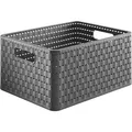 Aufbewahrungskorb "Country" 11 l anthrazit 32,8 x 23,8 x 16 cm Kiste Tragebox