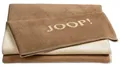 JOOP! Plaid / Wohndecke UNI-DOUBLEFACE | Cashew-Macchia.