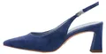 Tamaris Damen Pumps Leder Logo Schnalle1-29624-46, Größe:39 EU, Farbe:Blau