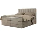 Motor Boxspringbett mit Bettkasten  ¦ beige ¦ Maße (cm): B: 188 H: 124