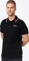 Lonsdale Herren Polo T-Shirt Lion black/dark red/white L