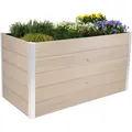 dobar WPC Hochbeet XXL, Silbergrau