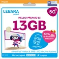 LEBARA HELLO! 13 Prepaid SIM-Karte | Allnet-Flat Telefonie & SMS | 13 GB Daten