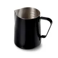 Tchibo Milchkännchen Edelstahl (600 ml), Barista Zubehör zum manuellen Milchaufschäumen, Schwarz lackiert