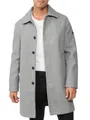 Indicode Herren INGrandrim Mantel mit Umschlagkragen | Herrenmantel Wintermantel Männer Lt Grey Mix, M