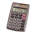 GENIE Taschenrechner 510, Solar, Batterie, Bürorechner, Tischrechner, 8-stellig, grau