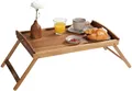 Kesper Tablett Betttablett Frühstückstablett mit Füße Akazie 55x35 4000270280207