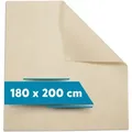 Matratzenschoner Anti Rutsch für Topper, flex it® Antirutschmatte für Boxspringbett flex it, Atmungsaktiv, Ohne Weichmacher, Waschbar, Starke Haftung beige 180 cm x 200 cm