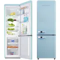 WOLKENSTEIN Kühl-Gefrierkombination Retro Kühlschrank KG250.4RT LB blau 249L