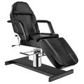 Activeshop Basic 210A Hydraulische Kosmetikliege Massageliege Massagetisch Massagestuhl Schwarz bis 200 kg belastbar Premium-PU-Leder 180 x 63 x 64-80 cm (L x W x H)